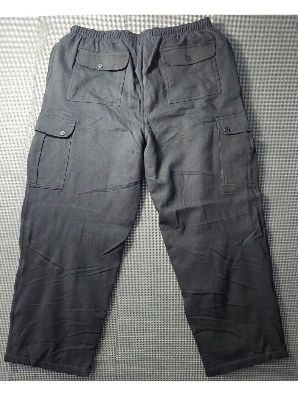King Size Men's Black Cargo Pants Size 2XL